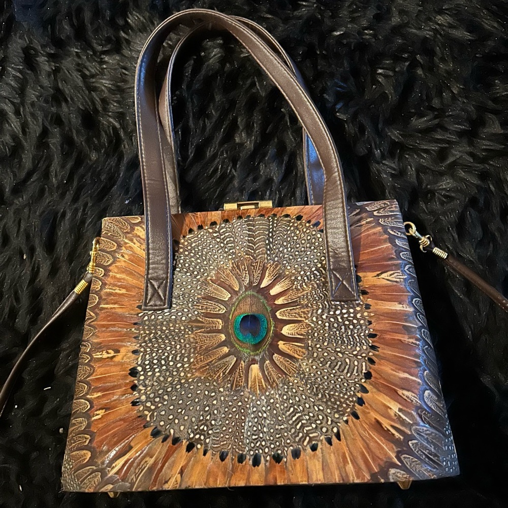Genuine Peacock purse and belt